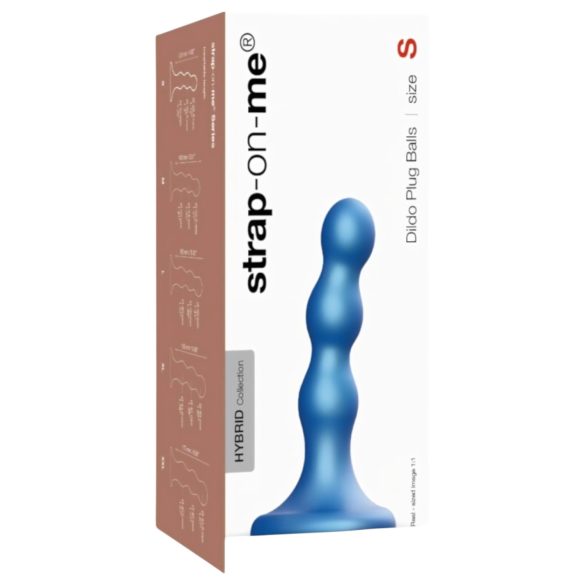 Strap-on-me Balls S - Suction Cup Dildo (Blue)