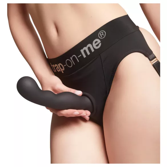 Strap-on-me P&G L - Curved Suction Cup Dildo (Black)
