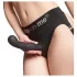 Strap-on-me P&G L - Curved Suction Cup Dildo (Black)