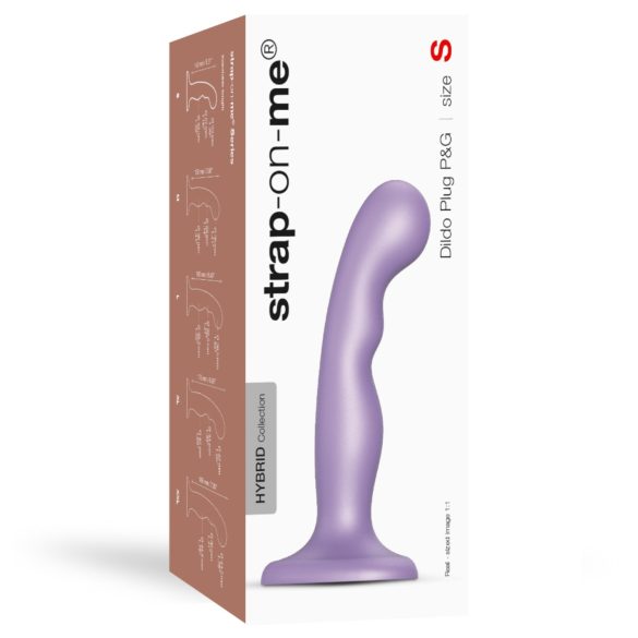 Strap-on-Me P&G S - Curved Suction Cup Dildo (Purple)