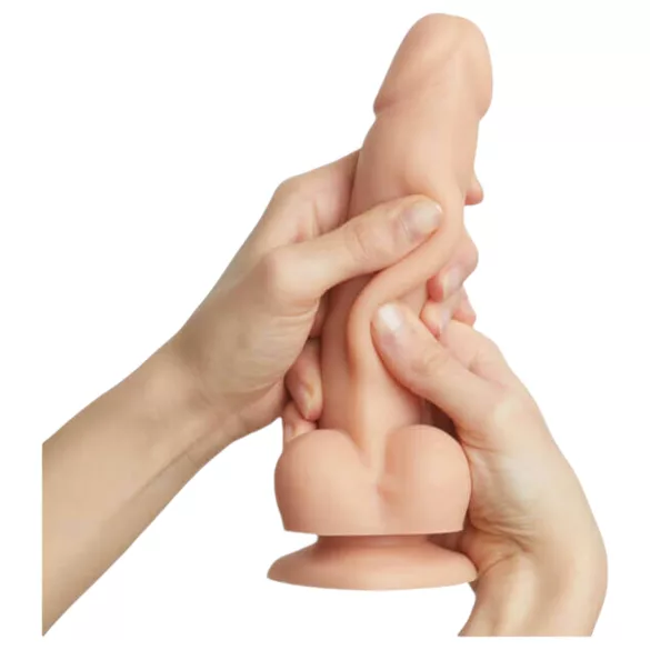 Strap-on-me M - dual-layer suction cup dildo (flesh-coloured)