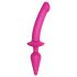 Strap-on-me Switch Semi-Realistic L - 2in1 Silicone Dildo (Pink)
