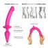 Strap-on-me Switch Semi-Realistic L - 2in1 Silicone Dildo (Pink)