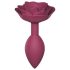 Love to Love Open Roses M - Silicone Anal Plug (Red)