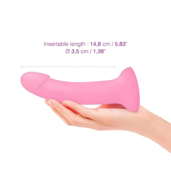 Dildolls Glitzy - Pink Silicone Suction Cup Dildo