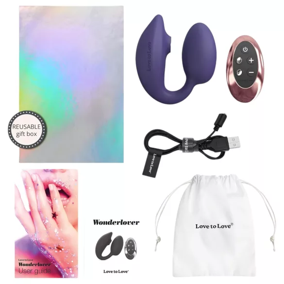 Love to Love Wonderlover - Clitoral & G-Spot Vibrator (Dark Purple)