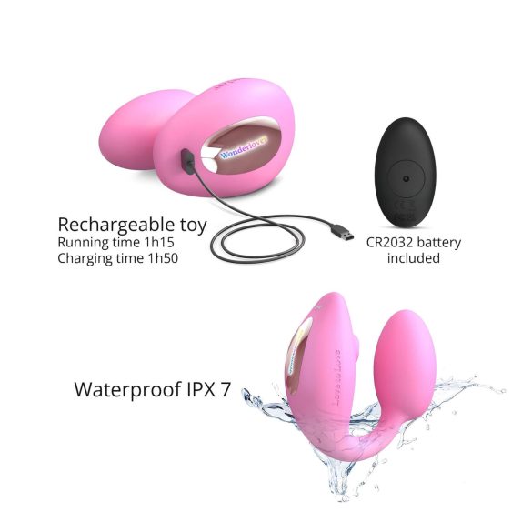 Love to Love Wonderlover - Clitoral & G-Spot Vibrator (Pink)