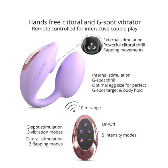 Love to Love Wonderlover - G-Spot Vibrator & Clitoral Stimulator (Purple)