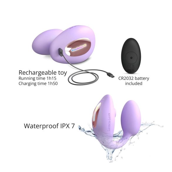 Love to Love Wonderlover - G-Spot Vibrator & Clitoral Stimulator (Purple)