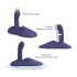 Love to Love GoFast - thrusting and clitoral vibrator with suction cup (blue)