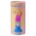 Love to Love Candy Loop - glowing LED silicone dildo (pink-blue) - 16.9 cm