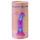 Love to Love Sugar Bomb - light‑up LED silicone dildo (pink-yellow) - 16.9 cm
