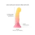Love to Love Sugar Bomb - light‑up LED silicone dildo (pink-yellow) - 16.9 cm