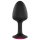 Dorcel Geisha Plug Ruby M - pink jeweled anal plug (black)