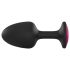 Dorcel Geisha Ruby L - Black Anal Plug with Pink Gem