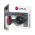Dorcel Geisha Ruby L - Black Anal Plug with Pink Gem
