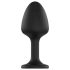 Dorcel Geisha Diamond XL Anal Plug - Black with White Gemstone