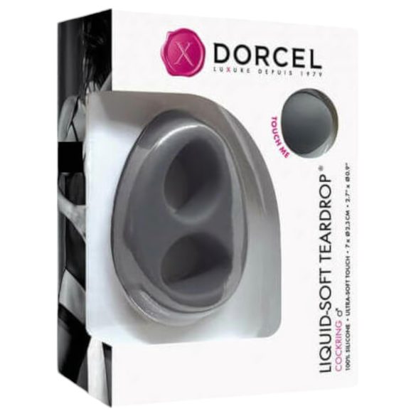 Dorcel Liquid-soft Teardrop - Gray Silicone Penis Ring