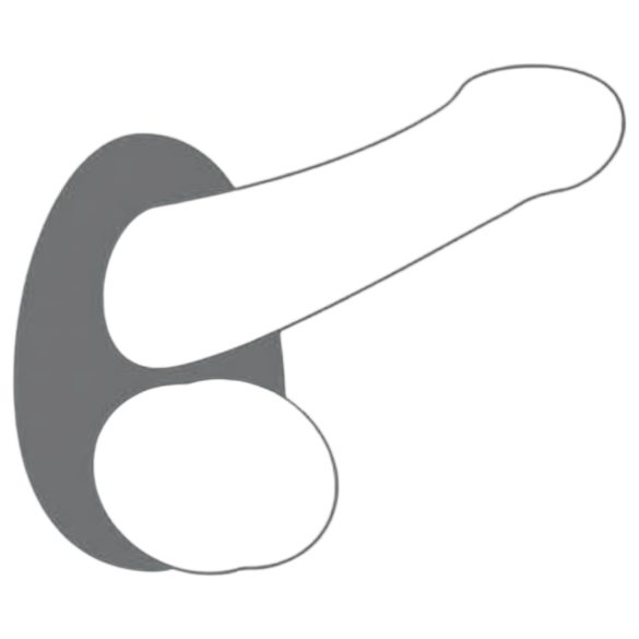 Dorcel Liquid-soft Teardrop - Gray Silicone Penis Ring