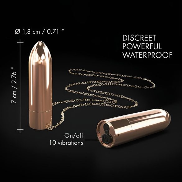 Dorcel - Waterproof Rose Gold Vibrator Necklace (Rechargeable)
