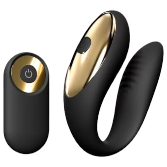 Dorcel Perfect Lover - Rechargeable Remote Couple's Vibrator (Black)