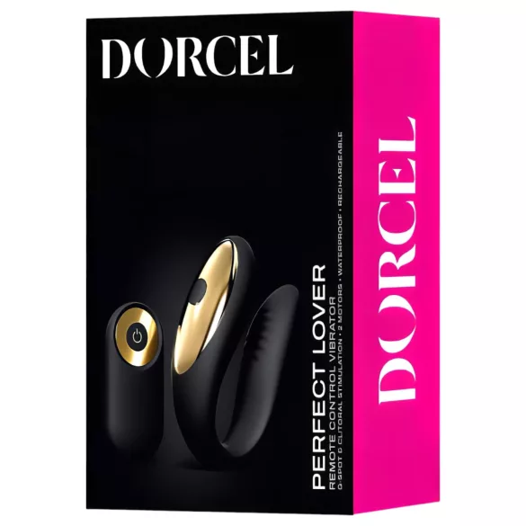 Dorcel Perfect Lover - Rechargeable Remote Couple's Vibrator (Black)