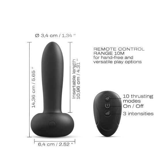 Dorcel Deep Thrust - Thrusting Vibrator (Black)