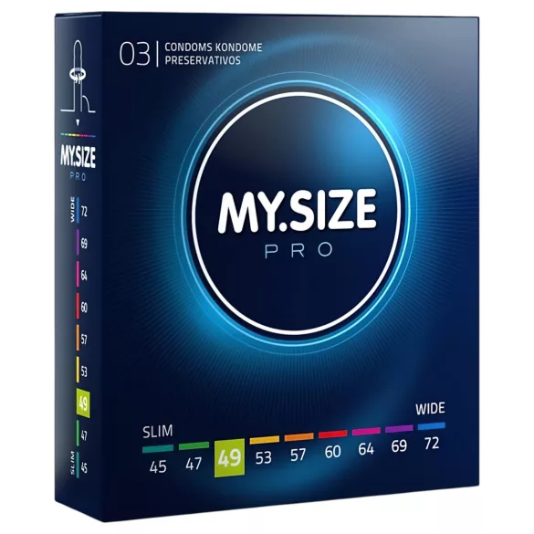 My.Size PRO - custom-sized condoms - 49 mm (3 pcs)