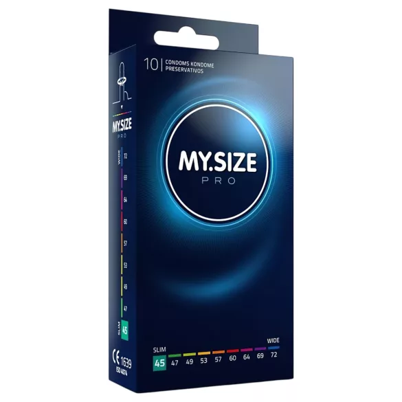 My.Size PRO - custom‑fit condoms - 45 mm (10 pcs)