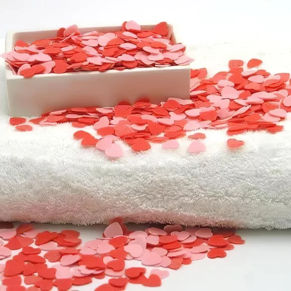 Hearts - Scented Rose Petal Bath Confetti (30g)