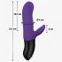 Fun Factory Bi Stronic Fusion - Thrusting Vibrator with Clitoral Arm (Purple)