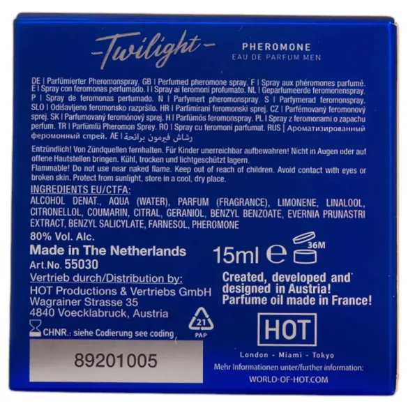 HOT Twilight - Pheromone Perfume for Men (15ml) - Fragrant