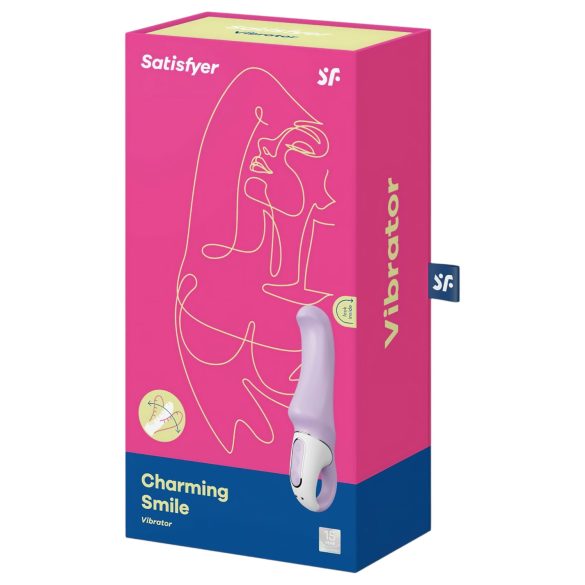 Satisfyer Charming Smile - Waterproof Rechargeable G-Spot Vibrator (Purple)