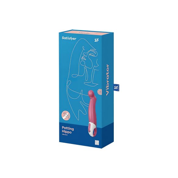 Satisfyer Petting Hippo - Rechargeable, Waterproof Vibrator (Pink)