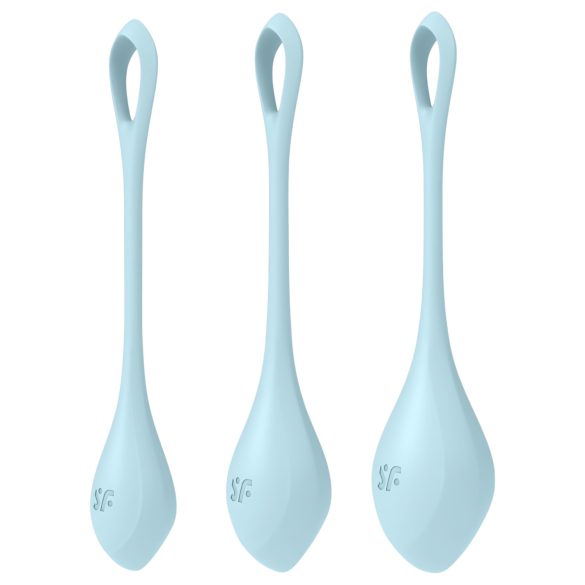 Satisfyer Yoni Power 2 - Geisha Ball Set - Blue (3 Piece Set)