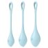 Satisfyer Yoni Power 2 - Geisha Ball Set - Blue (3 Piece Set)