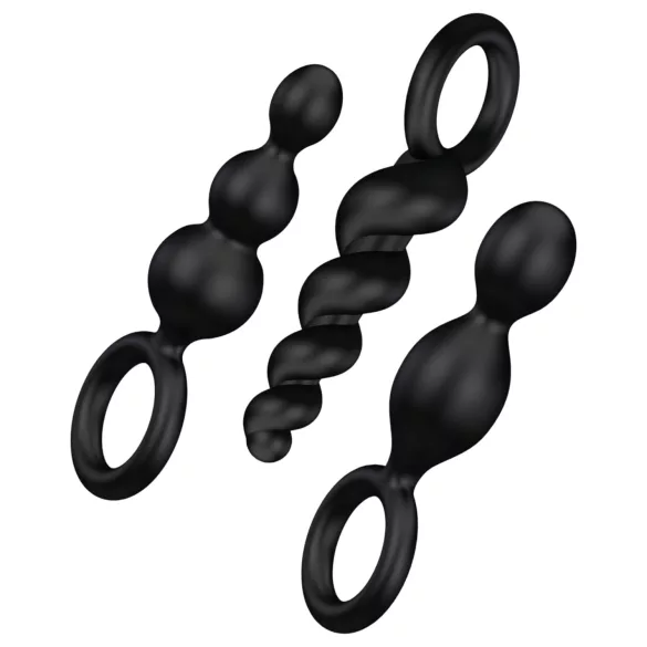 Satisfyer Booty Call - Black Anal Plug Set (3 Pieces)
