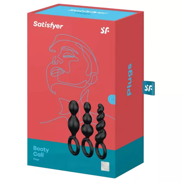 Satisfyer Booty Call - Black Anal Plug Set (3 Pieces)