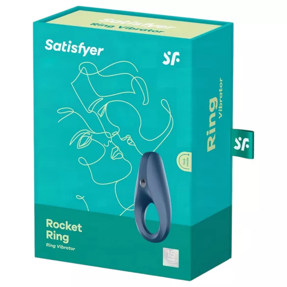 Satisfyer Rocket Ring - Waterproof Vibrating Blue Penis Ring