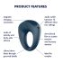 Satisfyer Power Ring - Waterproof Vibrating Penis Ring (Gray)