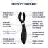 Satisfyer Endless Fun - Rechargeable, Waterproof Couples Vibrator (Black)
