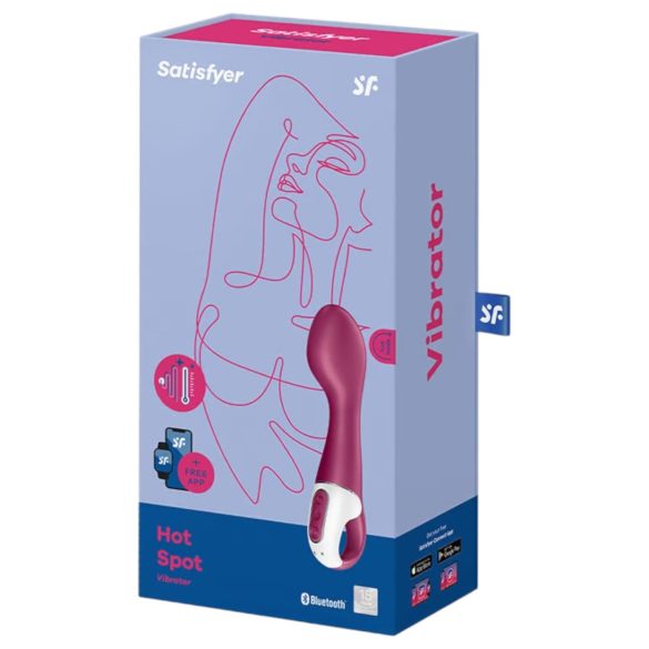 Satisfyer Hot Spot - Rechargeable Warming G-Spot Vibrator (Red)