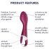 Satisfyer Hot Spot - Rechargeable Warming G-Spot Vibrator (Red)