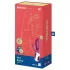 Satisfyer Hot Bunny - App-controlled warming rabbit clitoral vibrator (red)