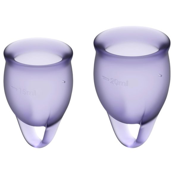 Satisfyer Feel Confident - Menstrual Cup Set (Purple)