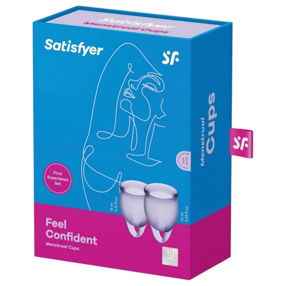 Satisfyer Feel Confident - Menstrual Cup Set (Purple)
