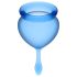 Satisfyer Feel Good - Menstrual Cup Set (Blue) - 2 Pack