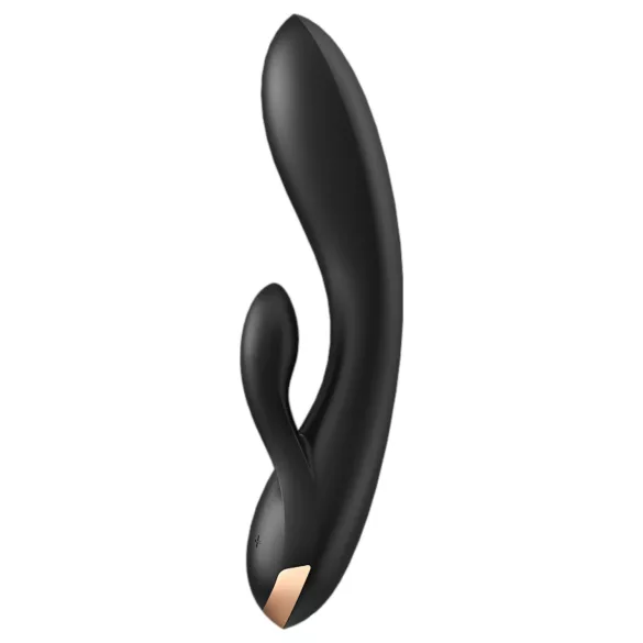 Satisfyer Double Flex - App-controlled clitoral arm vibrator (black)