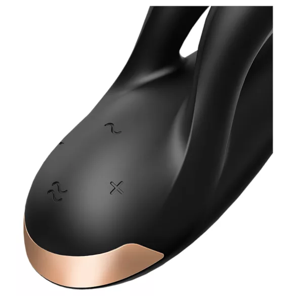 Satisfyer Double Flex - App-controlled clitoral arm vibrator (black)