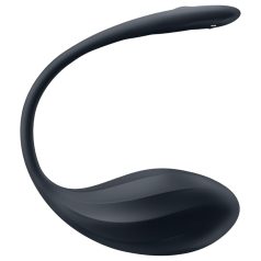   Satisfyer Ribbed Petal - Remote Control Vibrating Egg (Black)